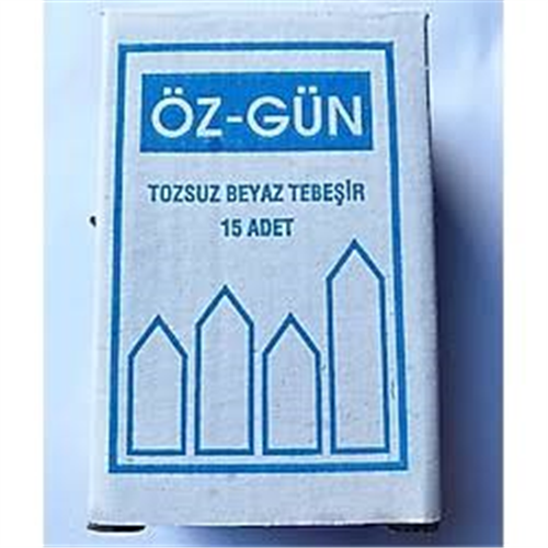 TOZSUZ BEYAZ TEBEŞİR (15 Lİ)